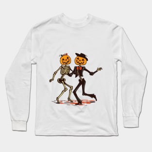 Dancing Skeleton Shirt, funny pumpkin shirt, Halloween shirt, Halloween tee, Halloween tshirt, Spooky Season Shirt, Fall Shirt, autumn shirt Active Long Sleeve T-Shirt